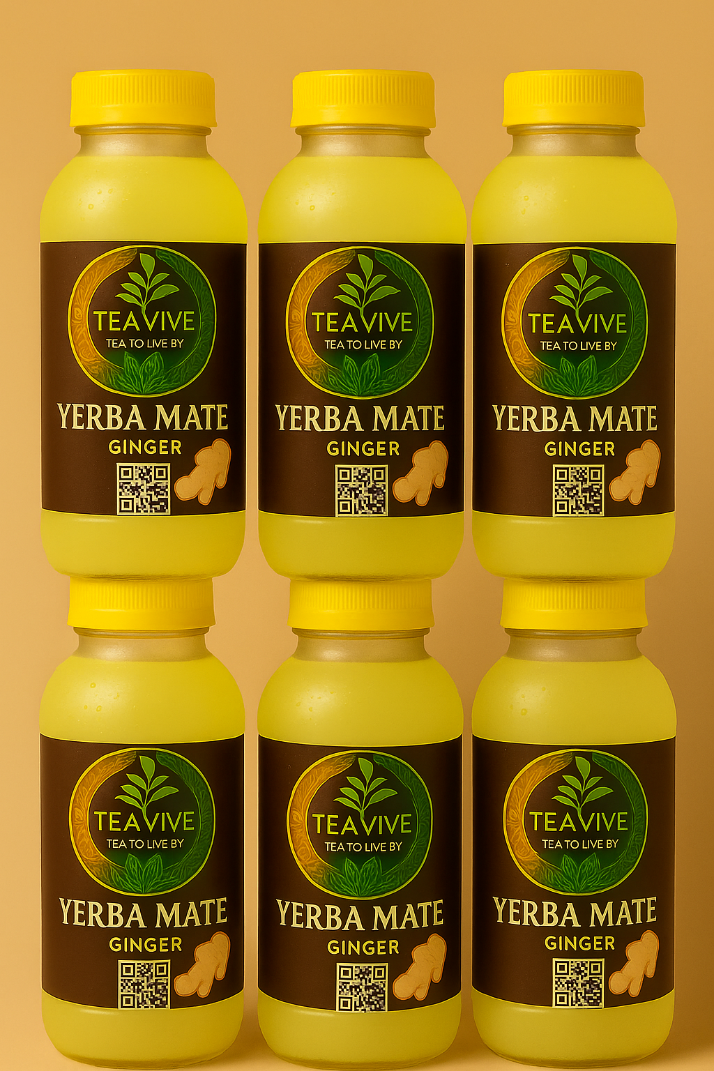 6 pack - 12 oz bottles of Ginger Lemon