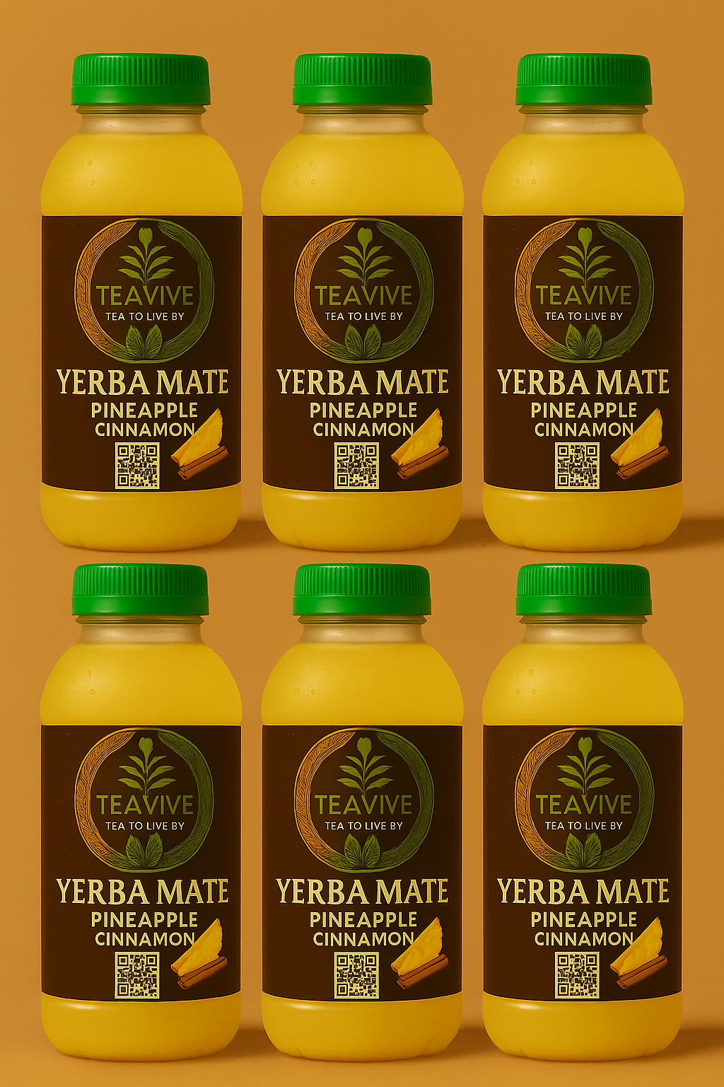 6 pack - 12 oz bottles of Pineapple Cinnamon