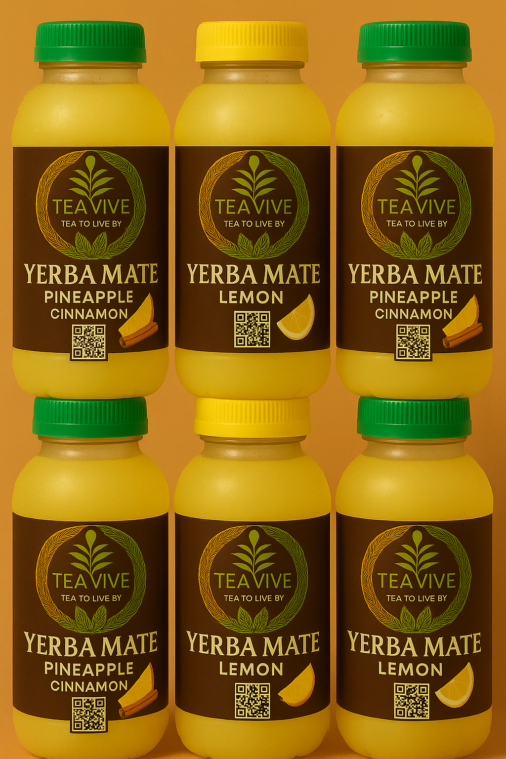 6 pack  3 - 12 oz bottles of Lemon and 3 - 12 oz bottles of Pineapple Cinnamon Yerba Maté